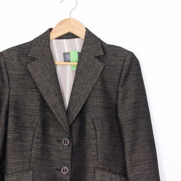 Antonio D'errico Suit 'Harris Tweed' Black Gold 2 Piece Womens Suit - Picture 4 of 12